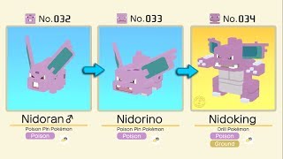 Nidoran♂ Evolved Into Nidorino  NidoKing  Pokémon Quest  Pokémon Evolution Tips and Guides [upl. by Hugues57]