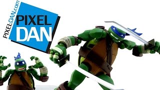 Revoltech Teenage Mutant Ninja Turtles Leonardo Figure Video Review [upl. by Lumpkin]