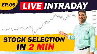 How to Select Best Stocks for Intraday Trading  Intraday stock selection in 2 minutes [upl. by Nnaer]