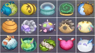 RARE FIDDLEMENT EPIC FLOOGULL RARE CLAVIGNAT  Guess the Monster Eggs  My Singing Monsters [upl. by Eissat915]