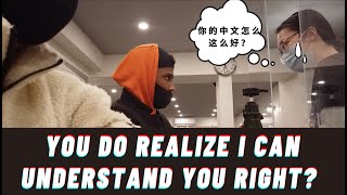 Chinese speaking Black man catches Asian nail salon workers gossiping about him He responds [upl. by Nbi]