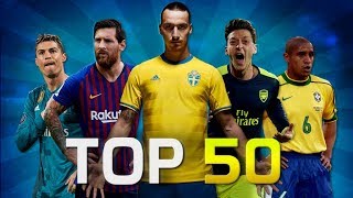 Top 50 Rare Goals in Football HD [upl. by Aicilaana]