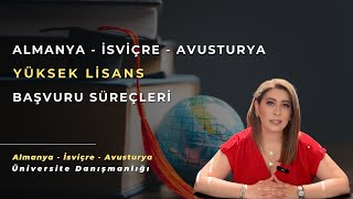 Yüksek Lisans Başvuru Süreçleri  Almanya İsviçre Avusturya [upl. by Sutniuq863]