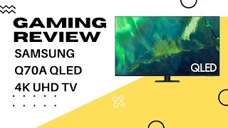 Samsung Q70A QLED TV  GAMING Review [upl. by Kellda]