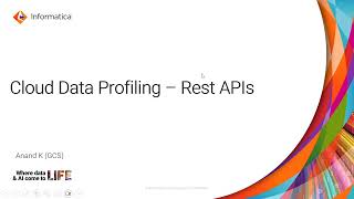 Cloud Data Profiling  Rest APIs Part 1 [upl. by Algy]