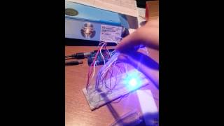 Arduino Mega 2560  FlexiForce sensor  RGB LED  Motor [upl. by Areem44]