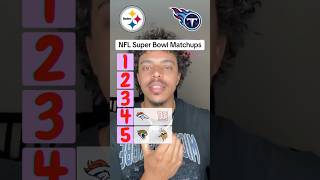 Best NFL Super Bowl Matchups 🔥👀 nfl shorts [upl. by Narba]