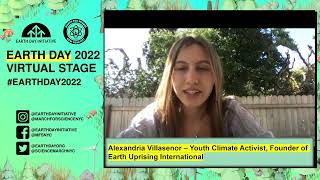 Earth Day 2022 Virtual Stage  Stories from the frontlines with Alexandria Villaseñor [upl. by Nyssa]