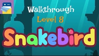 Snakebird Level 8 Walkthrough amp iOS iPhone 6S Gameplay by Noumenon Games [upl. by Fasta]