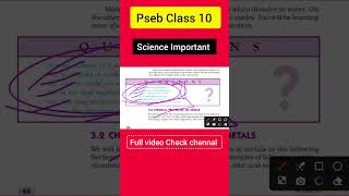 Pseb class 10 science important questions Long importantquestions psebscience pseb [upl. by Ocimad]