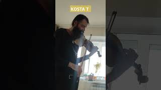 Kosta T violin 🎻 free improvisation meditation avantgarde improve acoustic solo violinist live music [upl. by Okime]