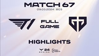 Full Highlights T1 vs GEN  Match 67  LCK Mùa Xuân 2024 [upl. by Geraud]