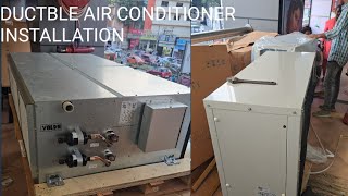 DUCTBLE AIR CONDITIONER INSTALLATION hvactrainingvedioes shahnawaz HVAC SYSTEM [upl. by Aretahs]