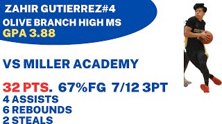 Zahir Gutiérrez win vs miller academy 32 pts  Western KY hoops [upl. by Bondy]