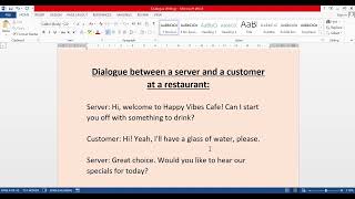 Dialogue writing  English Class I By Shweta Kaur I Communication amp English Training [upl. by Inalawi]