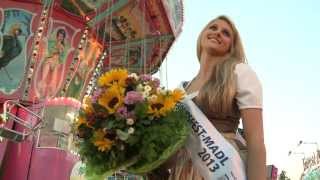 Miesbacher VolksfestMadl 2013 Lucia Holzner hat gewonnen [upl. by Saticilef]