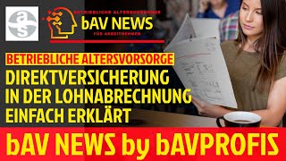 ⚒️ bAV TUTORIAL LOHN amp GEHALTSABRECHNUNG MIT DIREKTVERSICHERUNG EINFACH ERKLÄRT 2023 [upl. by Valley]