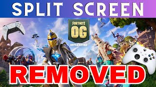 FORTNITE Removed SPLITSCREEN Mode  How to Fix it [upl. by Htez]