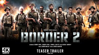 BORDER 2 Official Trailer  Sunny Deol  Ayushmann Khurrana  In Hindi Movie  Action thirilar movie [upl. by Ecilahs]