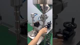 Semi Auto Pneumatic Filling Machine fillingmachines [upl. by Snilloc]