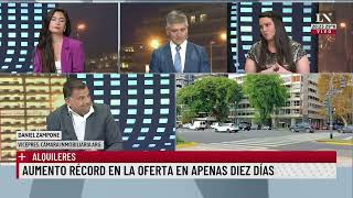 Alquileres aumento récord en la oferta en apenas diez días [upl. by Heloise]