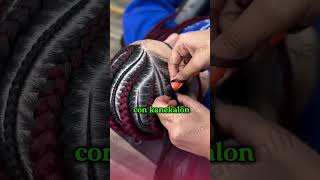 Como hacer trenzas con kanekalon [upl. by Edgardo]