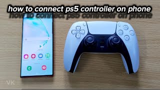 how to connect ps5 controller on phone🎮 [upl. by Attenoj]