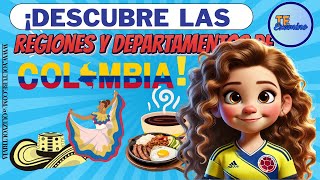 ☕🥘🪇quotDescubre las Regiones y Departamentos de Colombia con sus Capitales Te Examinoquot [upl. by Ardnaid]