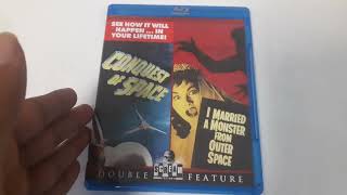 CONQUEST OF SPACE 1955  I MARRIED A MONSTER FROM OUTER SPACE 1958 SCREAM FACTORY BLU RAY UNBOXING [upl. by Onavlis]