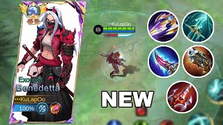 Benedetta New Broken Build 2024  Mobile Legends [upl. by Tansy925]