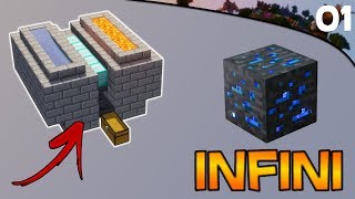 CETTE USINE INCROYABLE PRODUIT DES MINERAIS A LINFINI   MINECRAFT SKYBLOCK  EXCALIA  Ep 1 [upl. by Ardy]