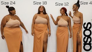 SIZE 4 vs 12 vs 18 vs 24 TRY ON SAME ASOS OUTFITS [upl. by Nelram]