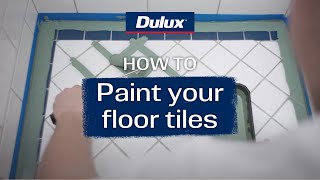 How to Paint Floor Tiles  Dulux Renovation Range [upl. by Hamian473]