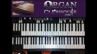 ♫ D flat Minor Run easy organ tutorial lesson [upl. by Immanuel767]