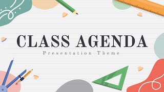 Class Agenda Animated PPT Template [upl. by Harikahs694]