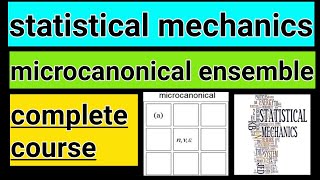 07 microcanonical ensemble statistical mechanics [upl. by Brader]