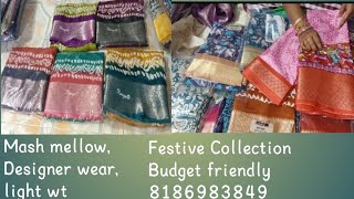 Mash mellow550Dola jacquard borders550Pichwai printdesigner sareesesmart sridevilikeshare [upl. by Austin]