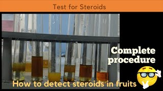 Test for Steroids  Phytochemical screening  Complete procedure part 2 [upl. by Rosol]