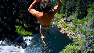 75 Foot Double Gainer Cliff Jumping [upl. by Cestar]