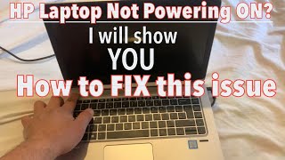 FIXED HP Laptop Won’t Turn On  Hard Reset HP Notebook With Fixed Battery [upl. by Lalage]