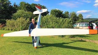 XXL 65 m RC Ka6 Rhönsegler Maiden Flight [upl. by Henke644]