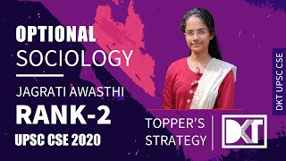 Rank 2 CSE 2020  Jagrati Awasthis Sociology Strategy  जाग्रति अवस्थी की सोशियोलॉजी की स्ट्रटेजी [upl. by Langsdon]