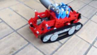 lego vacuum engine 2 cylinder dohc power tank 3000 rpm [upl. by Shuping]