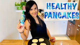 PANCAKES DE AVENA  SUPER HEALTHY OAT PANCAKES  SÓLO 4 INGREDIENTES  JUST 4 INGREDIENTS [upl. by Brozak879]