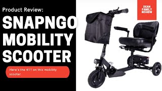 Review of Glion SnapNgo Travel Mobility Scooter [upl. by Dodd686]