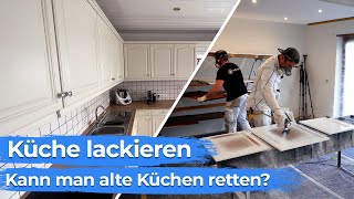 Alte Küche lackieren  kreative Küchenrenovierung [upl. by Collum]