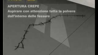 Ciclo Applicativo  Riparazione Crepe Sottofondo [upl. by Nailimixam614]