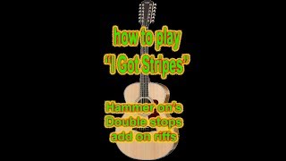 How to play quotI GOT STRIPESquot  johnny cash charlie williams Ledbelly [upl. by Tiduj]