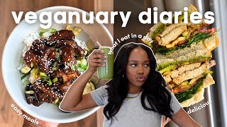 veganuary diaries ep 1 what I eat in a day  easy vegan recipes for beginners [upl. by Ferneau]