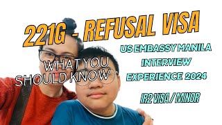 US EMBASSY MANILA IMMIGRANT INTERVIEW UPDATE 221g VISA REFUSAL tagalog  IR2 [upl. by Byrom]